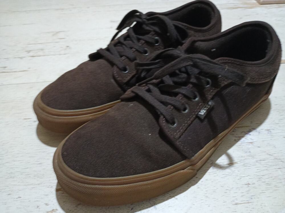 Vans Skateboard Sneakers Pop Cush Gum Bottoms Men's 9 Chocolate